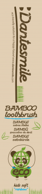 Dantesmile bamboo toothbrush kids design