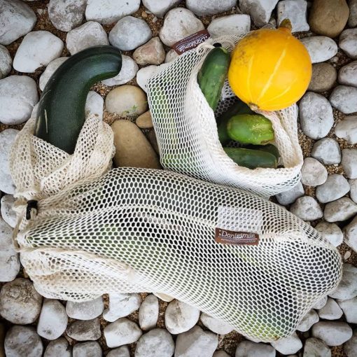 Organic cotton produce bag Dantesmile, mesh