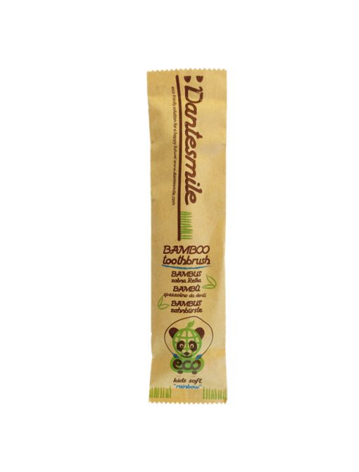 Bamboo toothbrush Dantesmile for kids packaging front