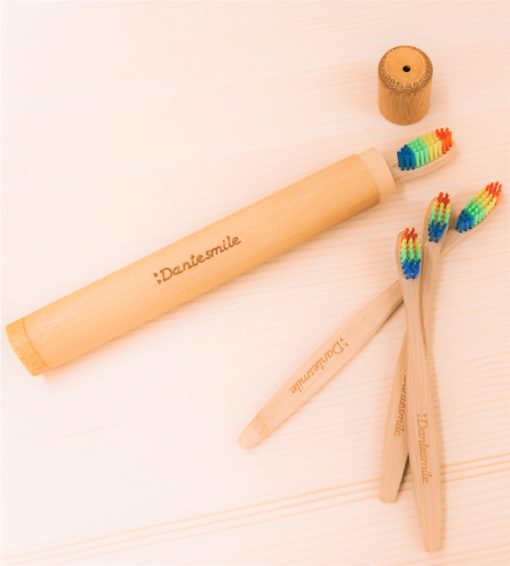 Bamboo travel case for toothbrush Dantesmile