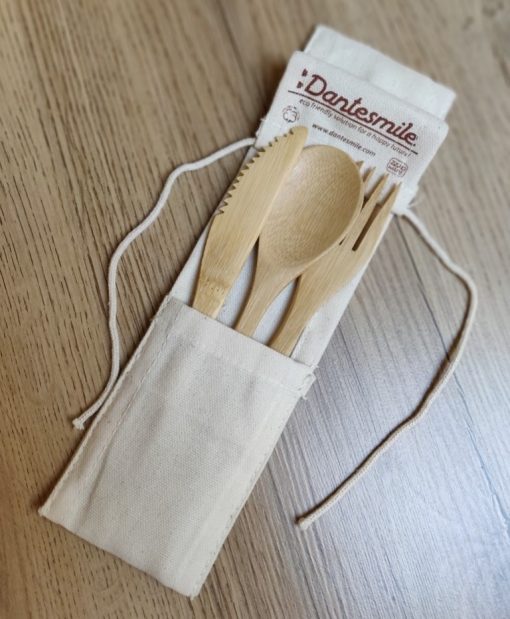 Bamboo cutlery set Dantesmile